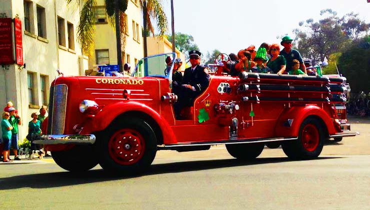 City of Coronado vintage fire engine